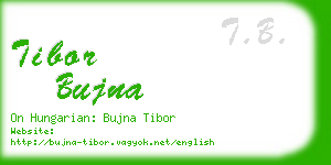 tibor bujna business card